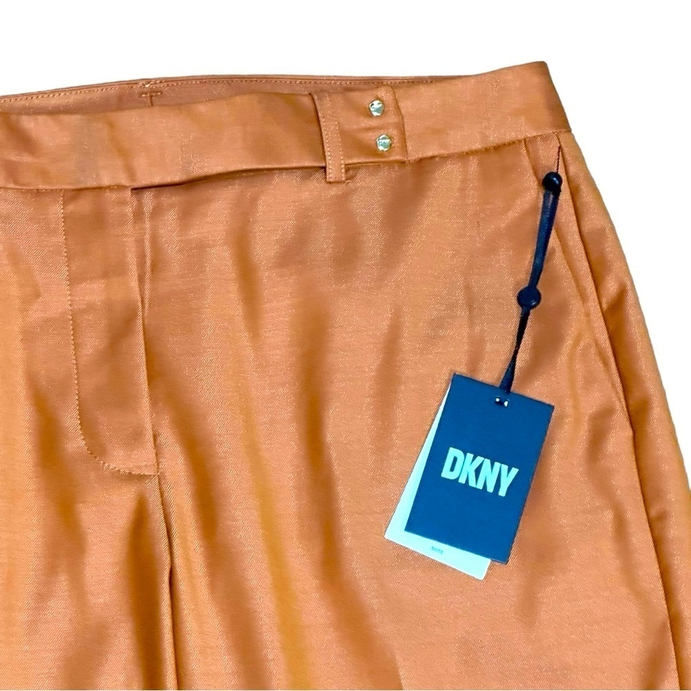 DKNY Rust Orange Dress Pants Size 10 NWT - Picture 2 of 4